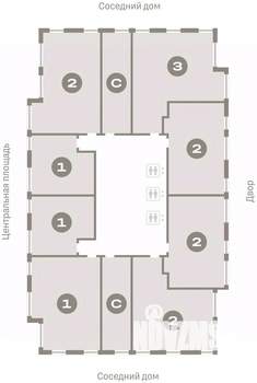 2-к квартира, вторичка, 75м2, 12/23 этаж