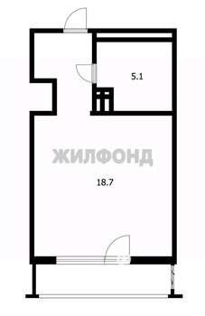 Студия квартира, вторичка, 24м2, 12/20 этаж