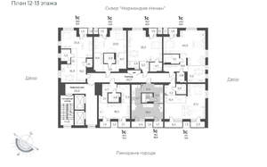Студия квартира, вторичка, 39м2, 13/17 этаж