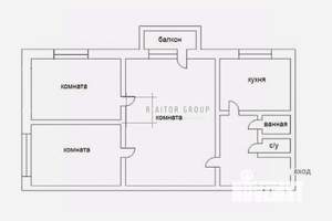 3-к квартира, вторичка, 57м2, 2/5 этаж