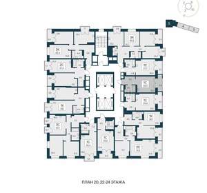 Студия квартира, вторичка, 30м2, 23/30 этаж