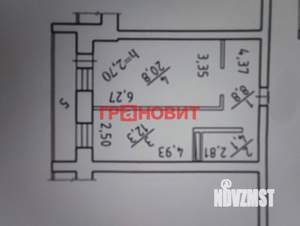 1-к квартира, вторичка, 47м2, 5/10 этаж