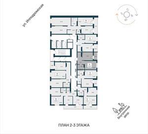 1-к квартира, вторичка, 41м2, 2/25 этаж