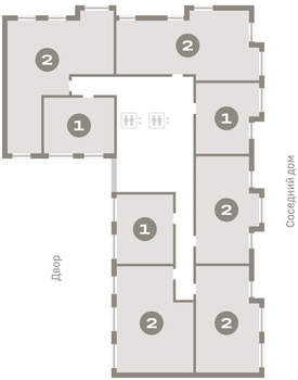 2-к квартира, вторичка, 80м2, 6/12 этаж