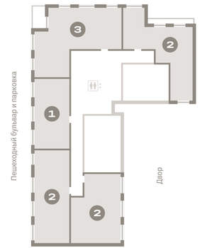 1-к квартира, вторичка, 50м2, 9/12 этаж