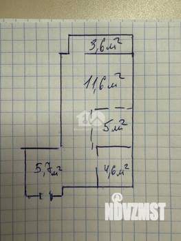 Студия квартира, вторичка, 30м2, 4/17 этаж