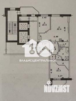 2-к квартира, вторичка, 91м2, 7/15 этаж