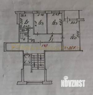 3-к квартира, вторичка, 58м2, 9/9 этаж