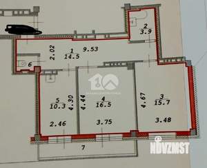 2-к квартира, вторичка, 65м2, 10/20 этаж