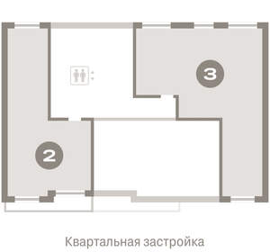 1-к квартира, вторичка, 66м2, 7/15 этаж