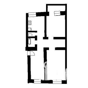 2-к квартира, вторичка, 56м2, 1/3 этаж