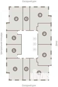 3-к квартира, вторичка, 82м2, 18/23 этаж