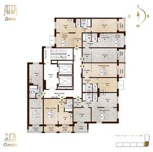 2-к квартира, вторичка, 59м2, 4/17 этаж