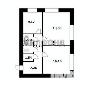 3-к квартира, вторичка, 56м2, 4/18 этаж