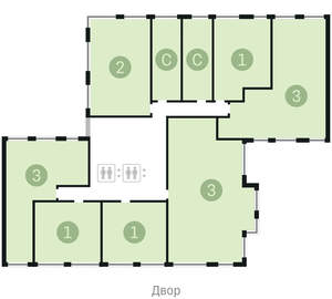 1-к квартира, сданный дом, 50м2, 3/18 этаж