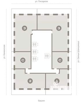 3-к квартира, вторичка, 155м2, 27/30 этаж
