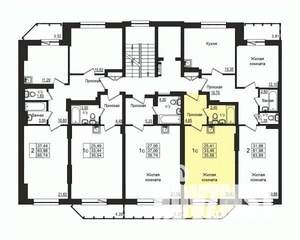 Студия квартира, строящийся дом, 33м2, 2/10 этаж