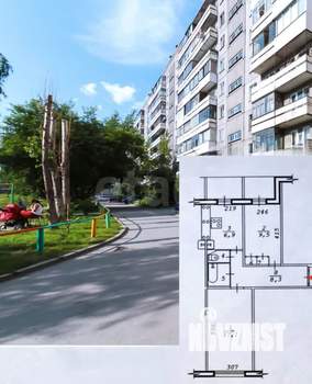 2-к квартира, вторичка, 46м2, 2/9 этаж