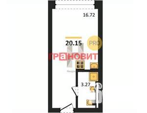Студия квартира, вторичка, 20м2, 27/29 этаж