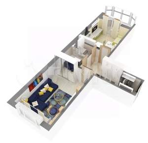 1-к квартира, вторичка, 47м2, 9/18 этаж