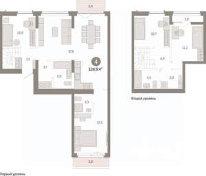4-к квартира, вторичка, 125м2, 6/7 этаж