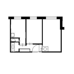 2-к квартира, вторичка, 44м2, 4/9 этаж