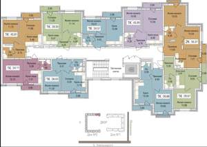 1-к квартира, сданный дом, 44м2, 6/9 этаж