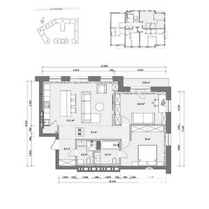 2-к квартира, вторичка, 89м2, 3/8 этаж