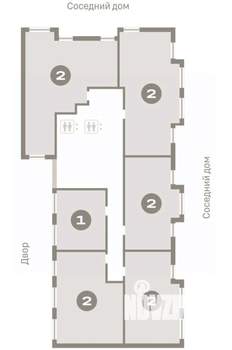 2-к квартира, вторичка, 63м2, 11/12 этаж