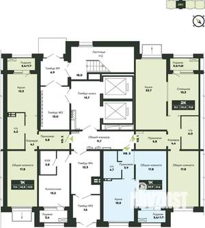 1-к квартира, вторичка, 42м2, 3/14 этаж