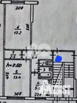 2-к квартира, вторичка, 47м2, 1/5 этаж