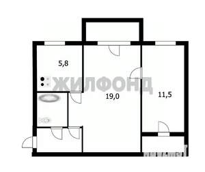 2-к квартира, вторичка, 45м2, 5/5 этаж