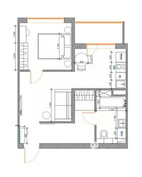 1-к квартира, вторичка, 40м2, 6/25 этаж
