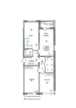 3-к квартира, вторичка, 89м2, 4/14 этаж