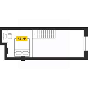 1-к квартира, вторичка, 30м2, 2/4 этаж