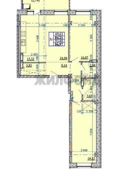 3-к квартира, вторичка, 93м2, 12/20 этаж