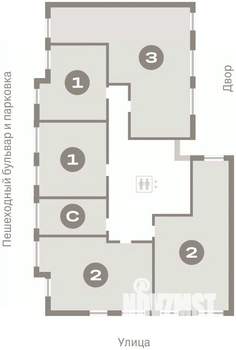 3-к квартира, вторичка, 90м2, 5/9 этаж