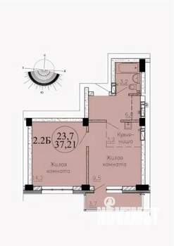 1-к квартира, вторичка, 37м2, 4/25 этаж