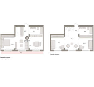 3-к квартира, вторичка, 100м2, 14/15 этаж