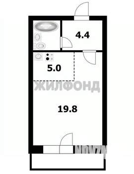 1-к квартира, вторичка, 32м2, 10/10 этаж