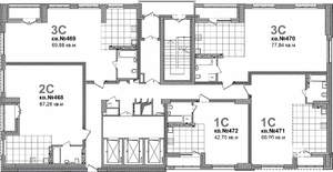 2-к квартира, вторичка, 67м2, 15/19 этаж