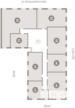 3-к квартира, вторичка, 127м2, 3/9 этаж