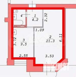 1-к квартира, вторичка, 39м2, 10/14 этаж