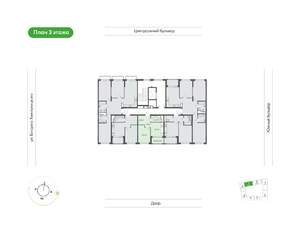 1-к квартира, вторичка, 34м2, 3/9 этаж