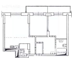 3-к квартира, вторичка, 65м2, 25/25 этаж