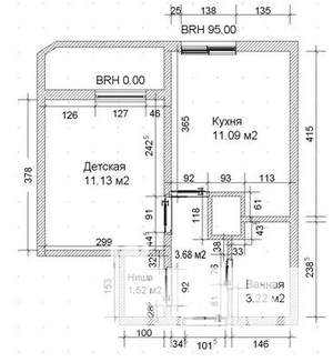 1-к квартира, вторичка, 33м2, 5/17 этаж