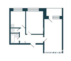 2-к квартира, вторичка, 33м2, 3/4 этаж