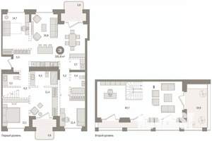 3-к квартира, вторичка, 192м2, 7/7 этаж