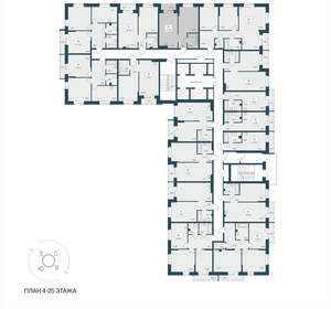 1-к квартира, вторичка, 42м2, 20/25 этаж