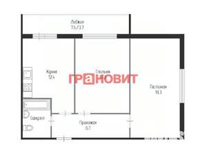 2-к квартира, вторичка, 55м2, 15/17 этаж